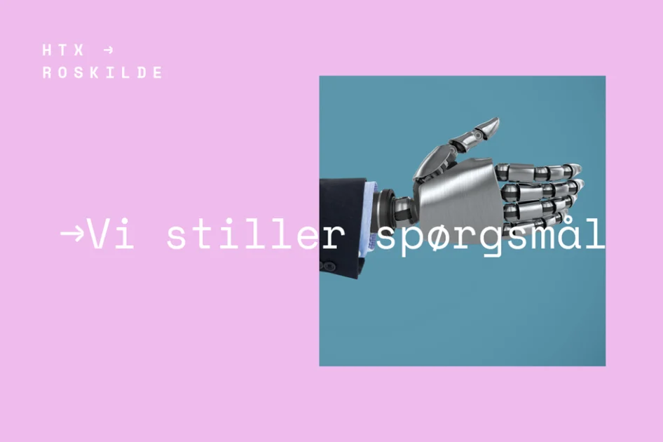 Screenshot of the frontpage for Vi stiller spørgsmål