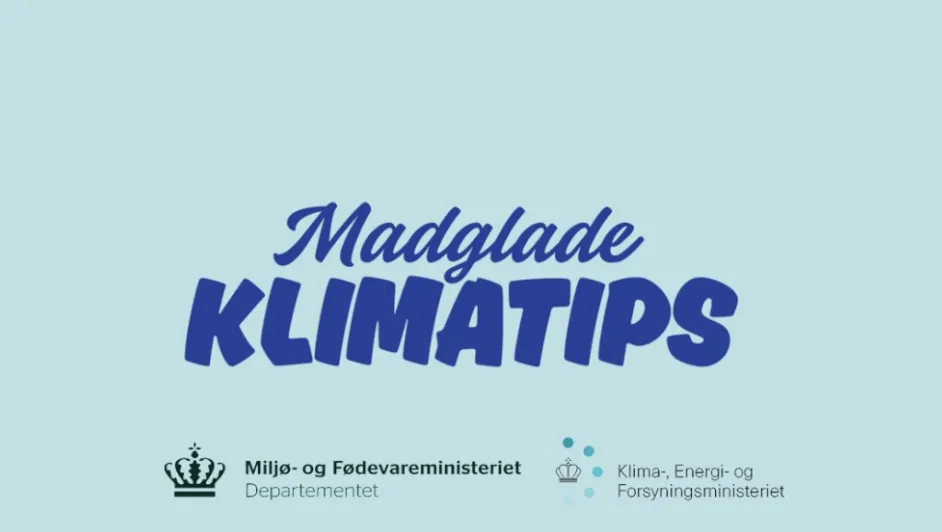 Screenshot of the frontpage for Madglade klimatips