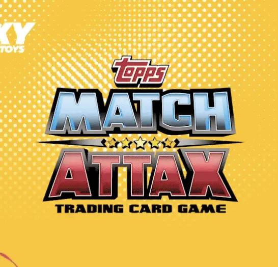Screenshot of the frontpage for Topps match attax