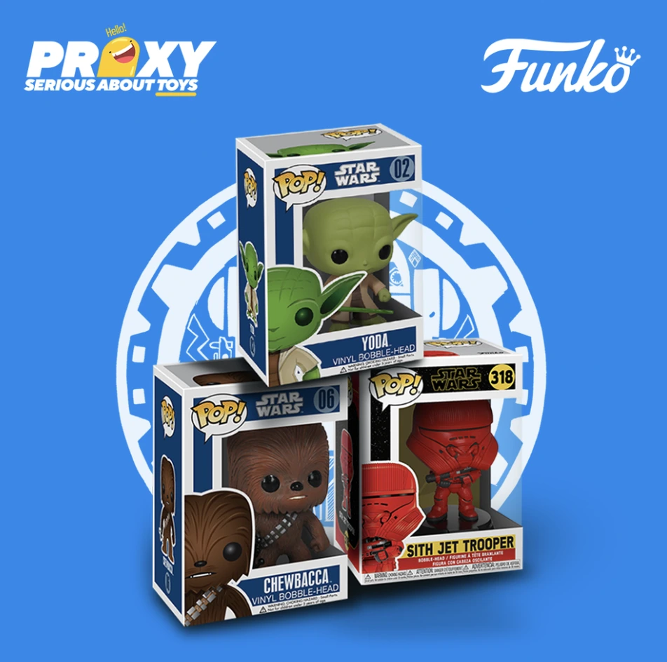 Screenshot of the frontpage for Funko