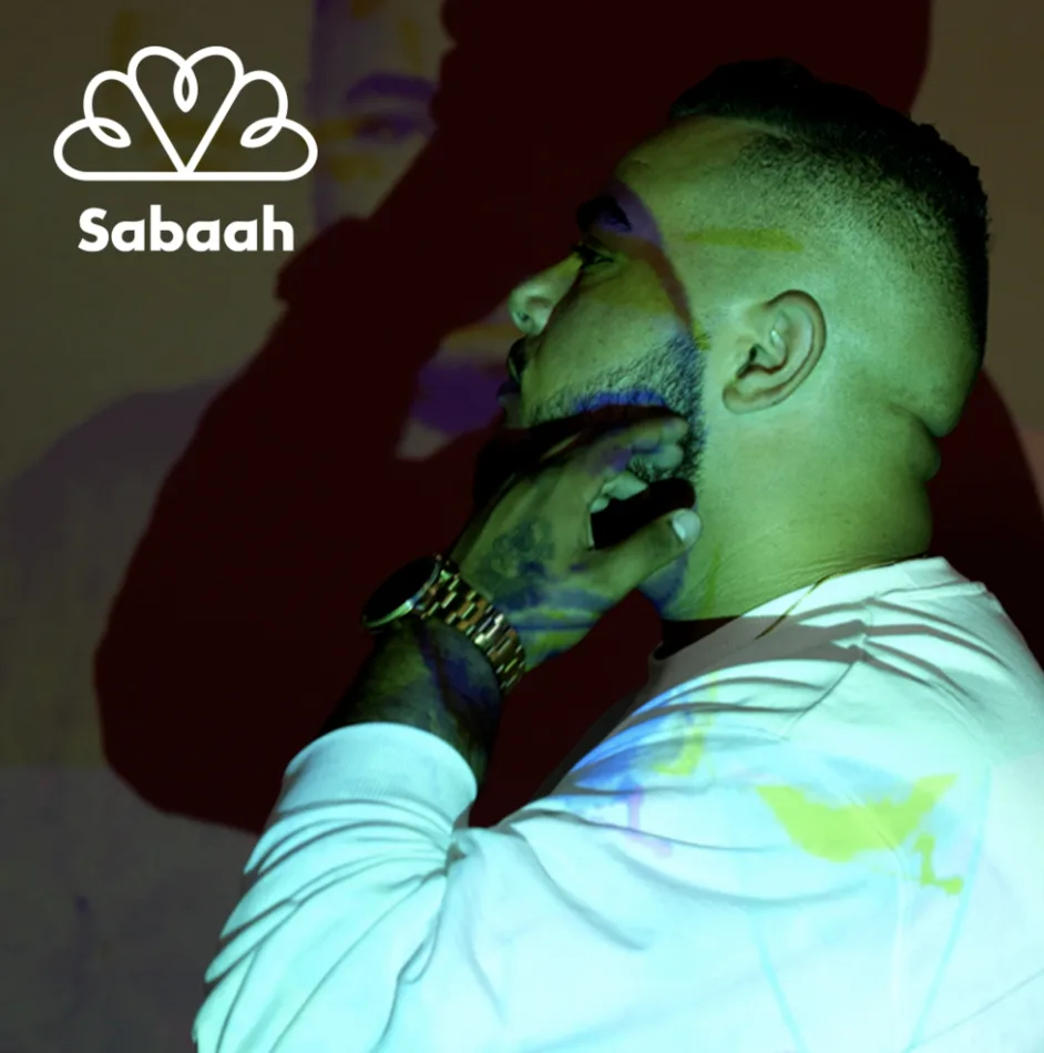Screenshot of the frontpage for Sabaah