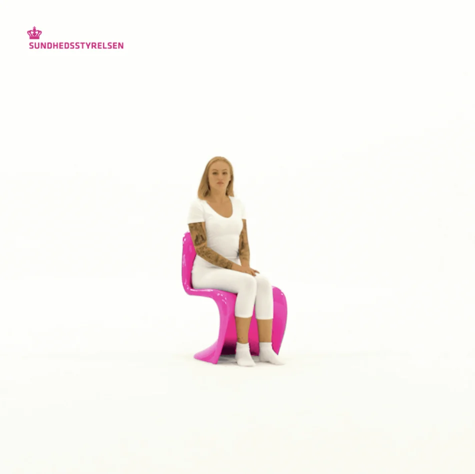 Screenshot of the frontpage for Sandheden om sex