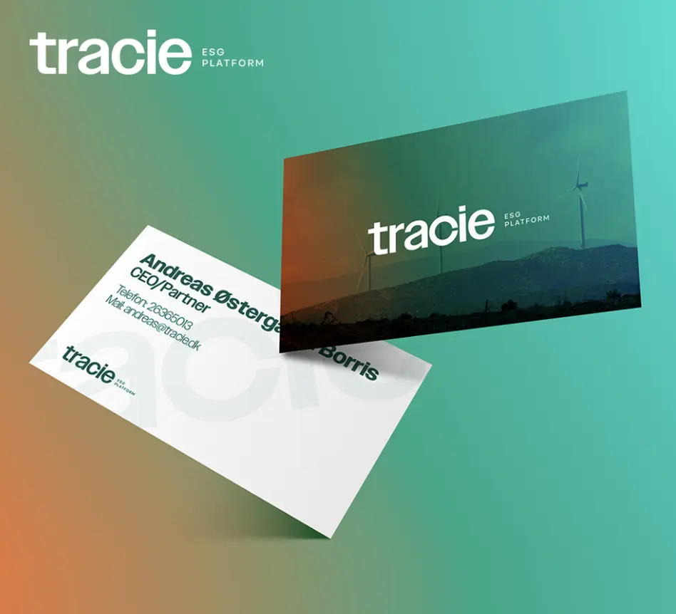 Screenshot of the frontpage for Tracie